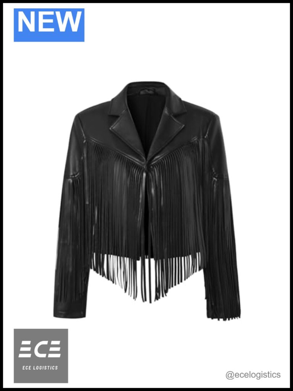 Faux Leather Fringe Crop Moto Jacket Western Cowgirl Concert Outfit